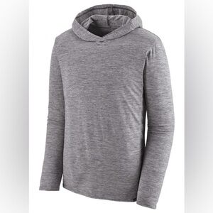 Patagonia Gray Long Sleeve Capilene Hoodie